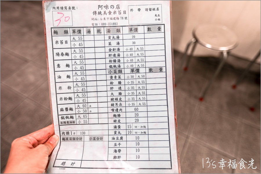 【台東美食小吃】在地人推薦來吃台東超人氣米苔目!台東市美食「阿咪米苔目」Q彈美味&滿滿古早味|阿咪米苔目菜單&停車資訊|台東美食推薦|台東米苔目推薦 - 第9張圖