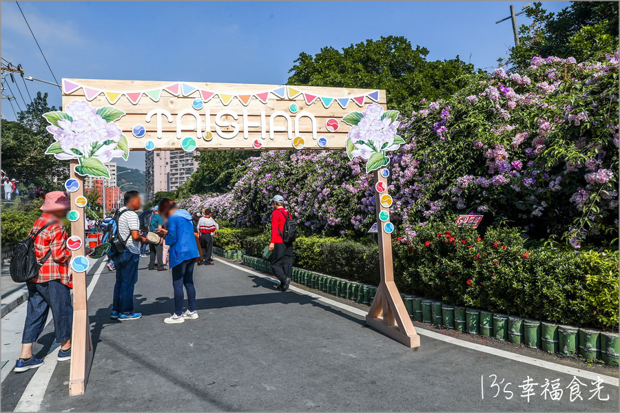 【新北蒜香藤】假日快來拍~蒜香藤瀑布花團超吸睛!新北泰山「楓樹河濱公園蒜香藤花季」現正燦開中|泰山蒜香藤|新北賞花|新北旅遊景點 - 第2張圖