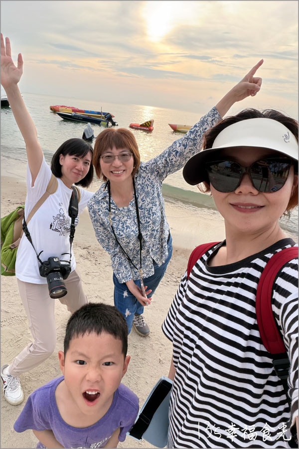 直落甘芒海灘夕陽